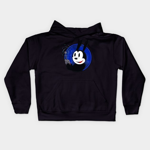 Oswald the lucky rabbit Kids Hoodie by Kame630